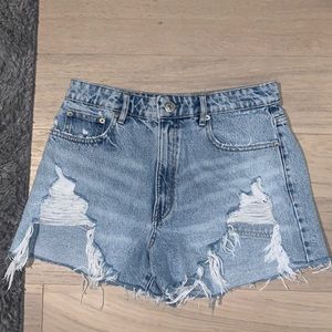 Zara High Rise Jean Shorts